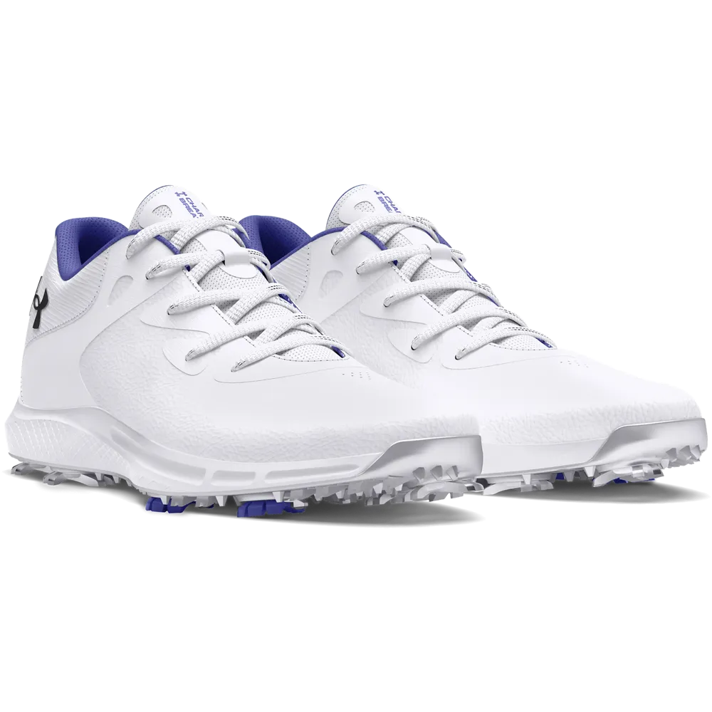 2024 Under Armour Women's Charged Breathe 2 Shoes - White/Starlight/Metallic Silver