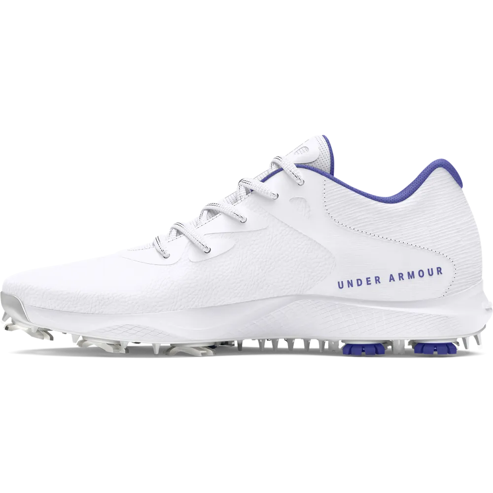 2024 Under Armour Women's Charged Breathe 2 Shoes - White/Starlight/Metallic Silver