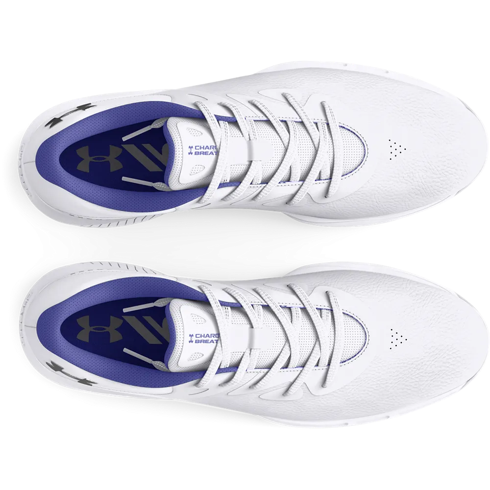 2024 Under Armour Women's Charged Breathe 2 Shoes - White/Starlight/Metallic Silver