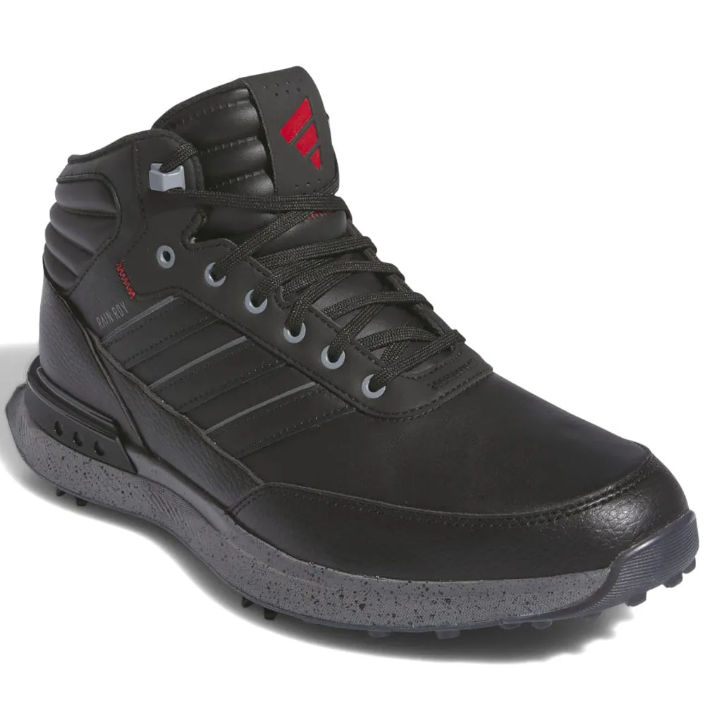 adidas S2G RAIN.RDY Waterproof Spiked Shoes - Core Black/Iron Met/Better Scarlet
