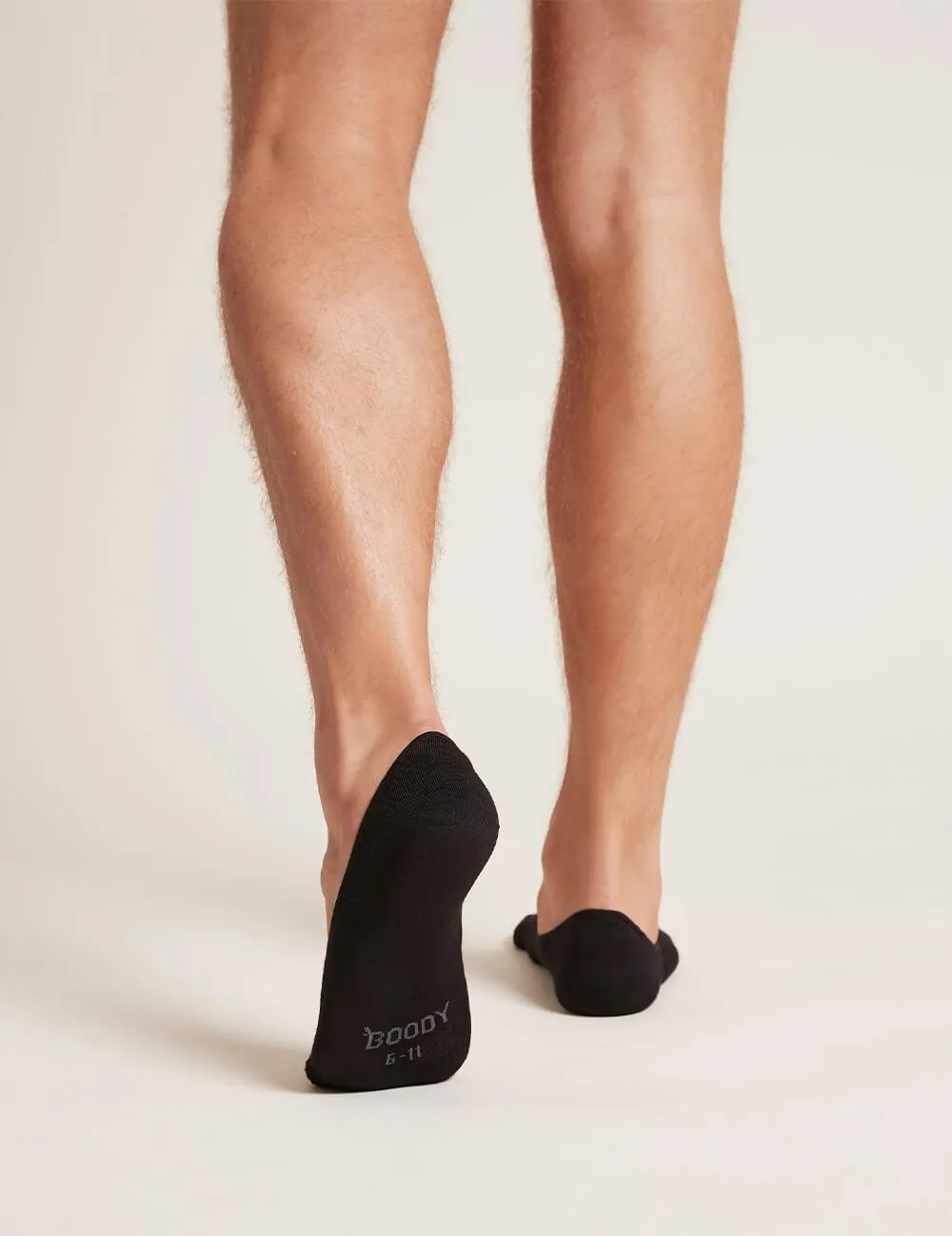 BOODY Mens Sock Hidden 6-11 Black