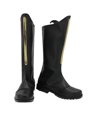 Comics JoJo's Bizarre Adventure Kujo Jotaro Star Platinum Cosplay Shoes Boots Custom Made for Adult Men and Women Halloween Carnival
