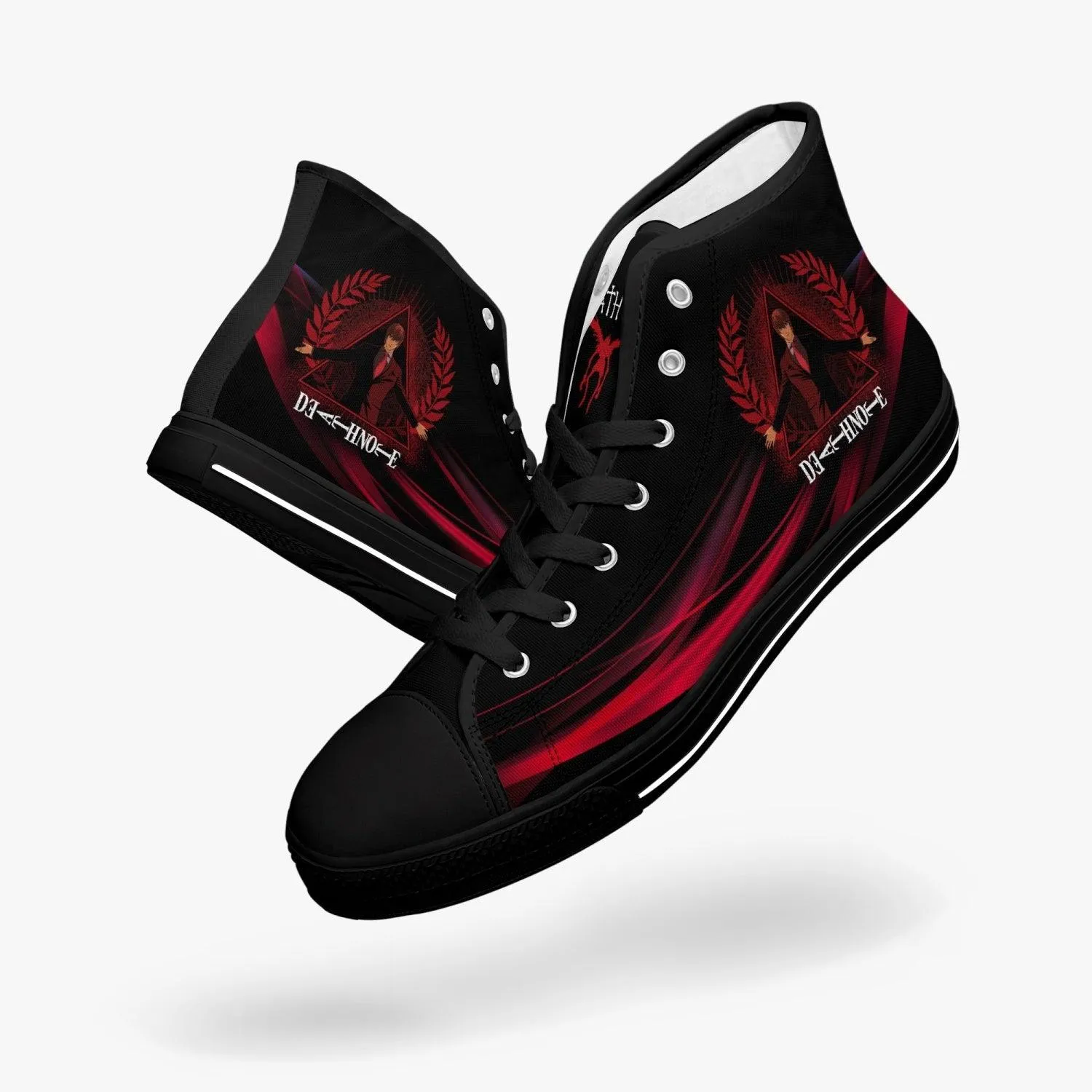 Death Note Kira Red Black A-Star Mid Anime Shoes