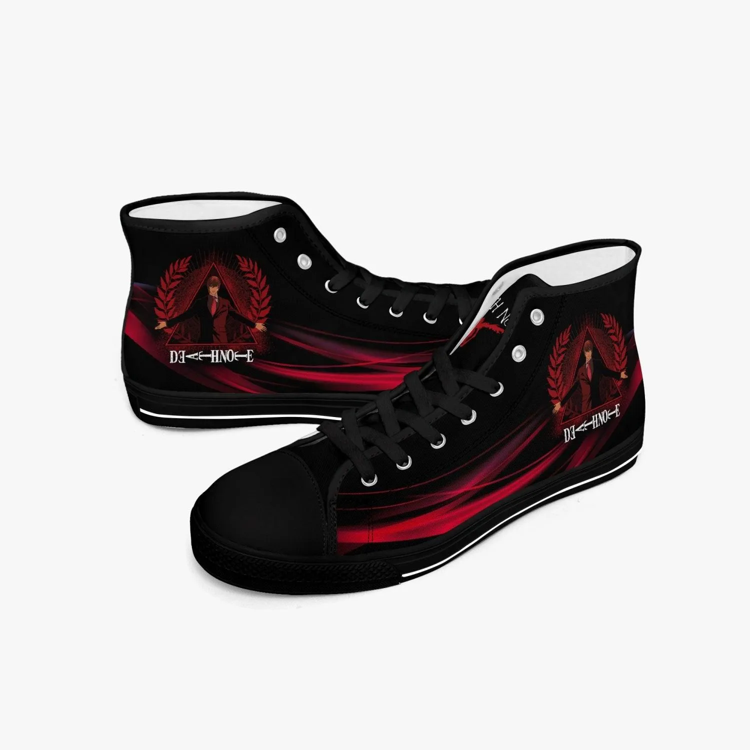 Death Note Kira Red Black A-Star Mid Anime Shoes