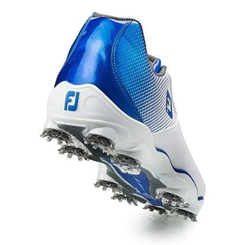 FootJoy Men's D.N.A. Helix-Previous Season Style Golf Shoes White 13 M Electric Blue, US