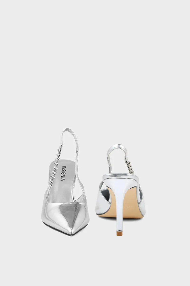 Formal Sling Back I47278-Silver