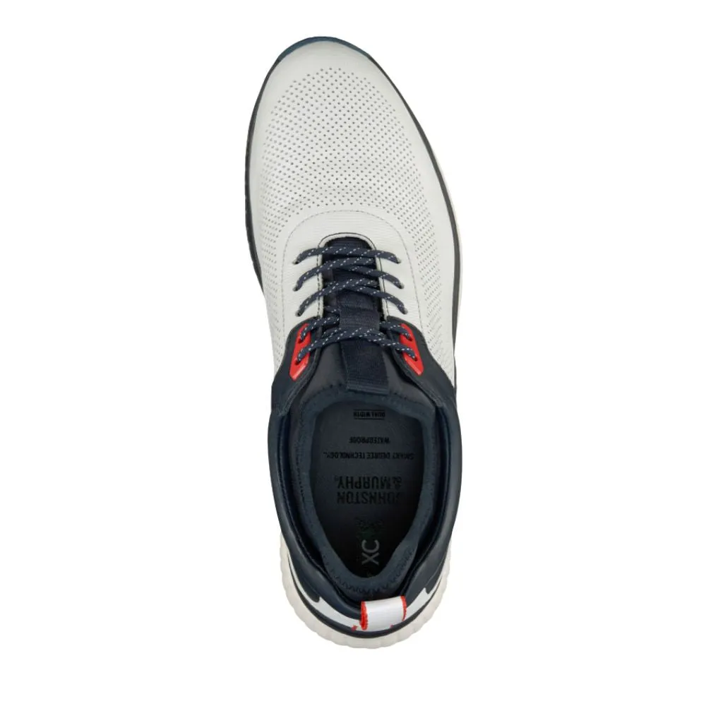 Johnston & Murphy Men's XC4 H1 Luxe Hybrid Golf Shoes - White/Navy