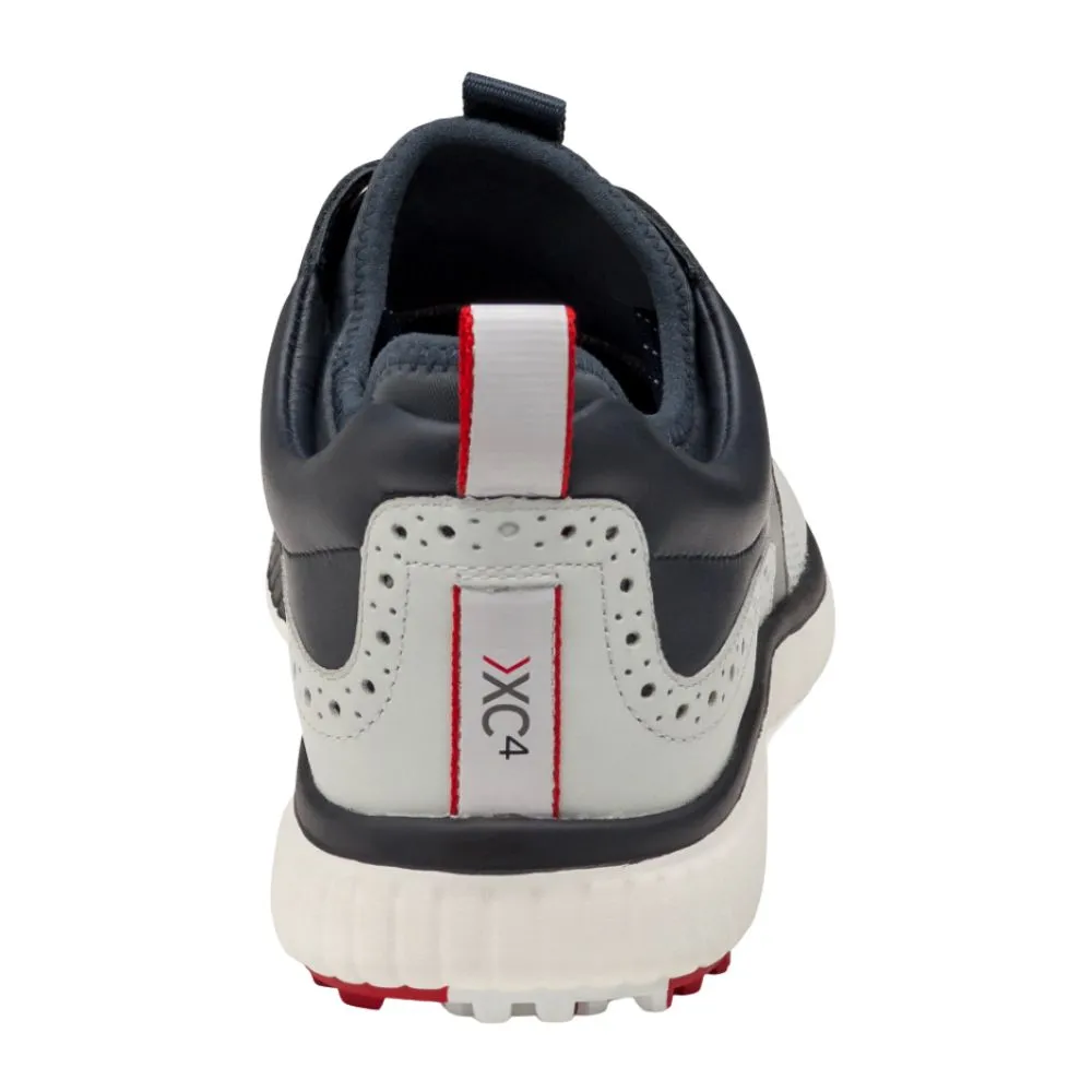 Johnston & Murphy Men's XC4 H1 Luxe Hybrid Golf Shoes - White/Navy