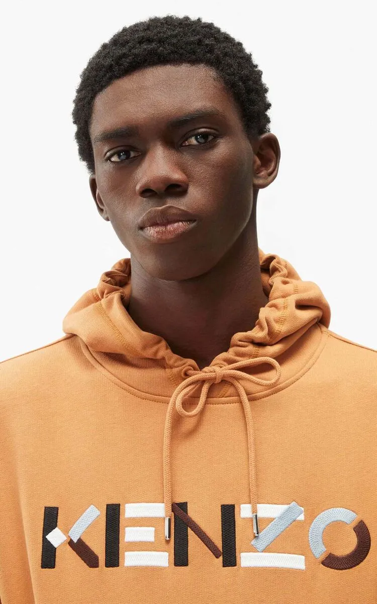Kenzo (paprika multicolor “kenzo logo oversized hoodie )