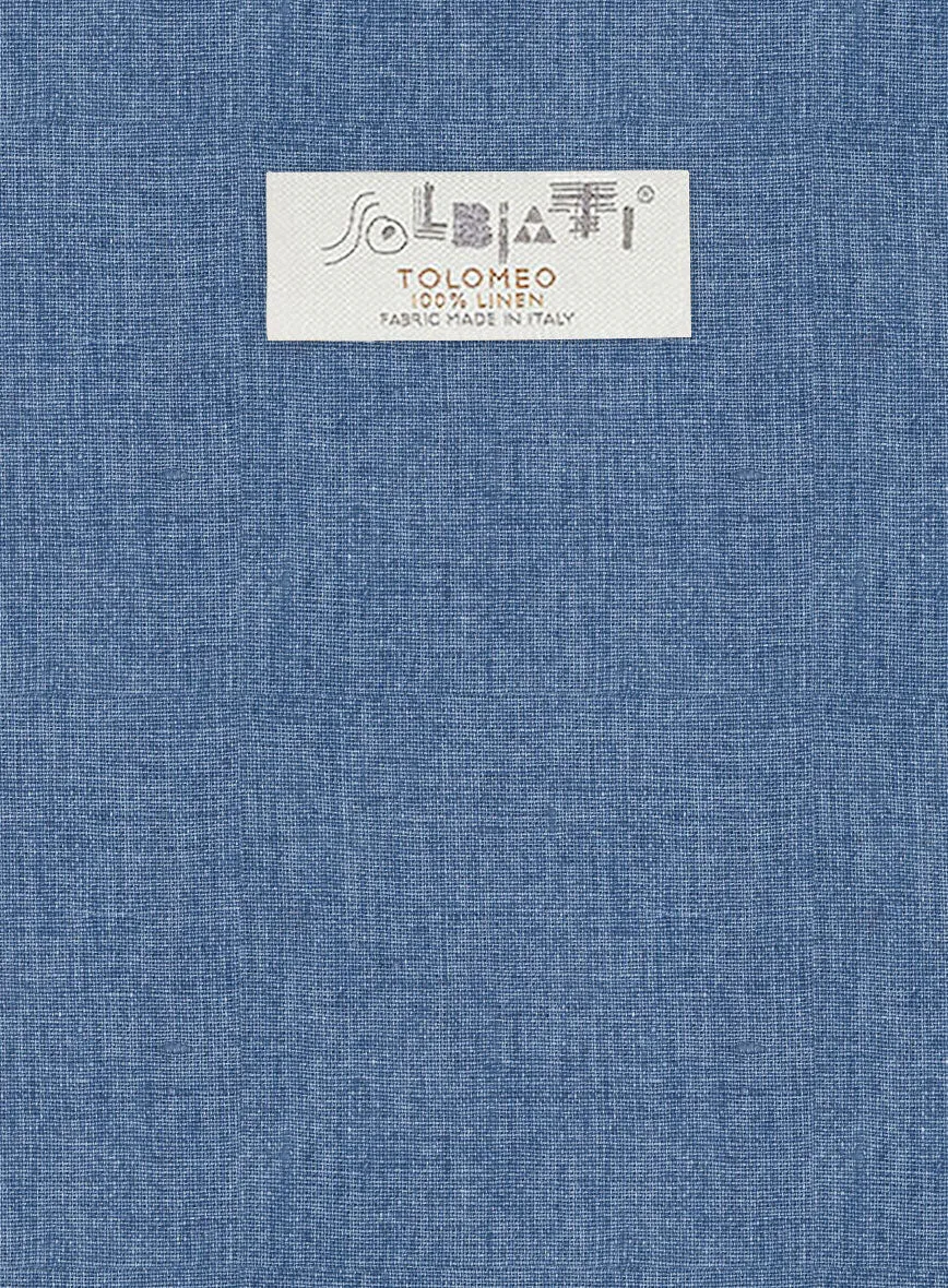 Solbiati Denim Light Blue Linen Suit