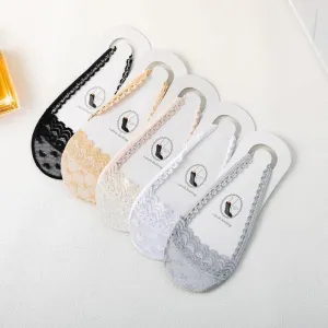 Womens Ultra Low Cut Socks Non-Slip Liner Socks Invisible Flats Socks